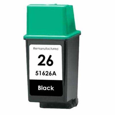 High Capacity Black HP 26 Compatible Ink Cartridge