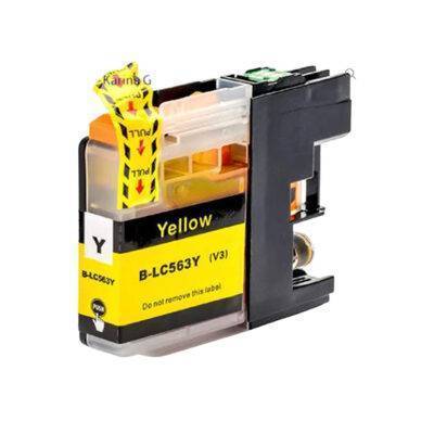 Yellow Brother LC563Y Compatible Ink Cartridge