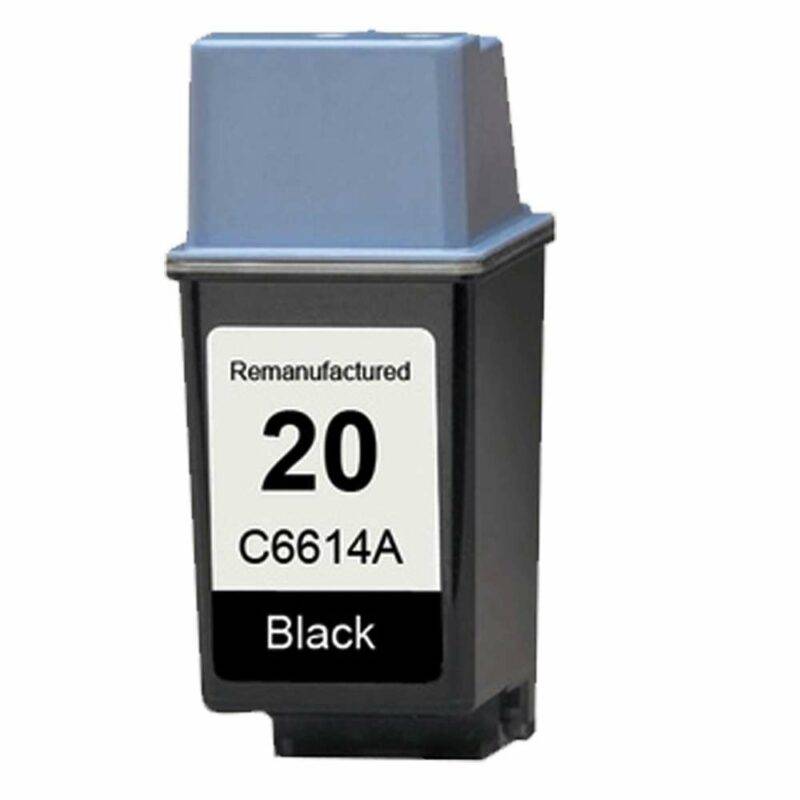 Black HP 20 Compatible Ink Cartridge